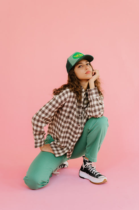 In The Band Flannel Top